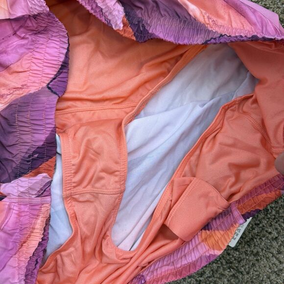 NWT Athleta Pink Printed Mesh Racer Run Shorts 4” Inseam Womens Size 3X - Picture 4 of 10